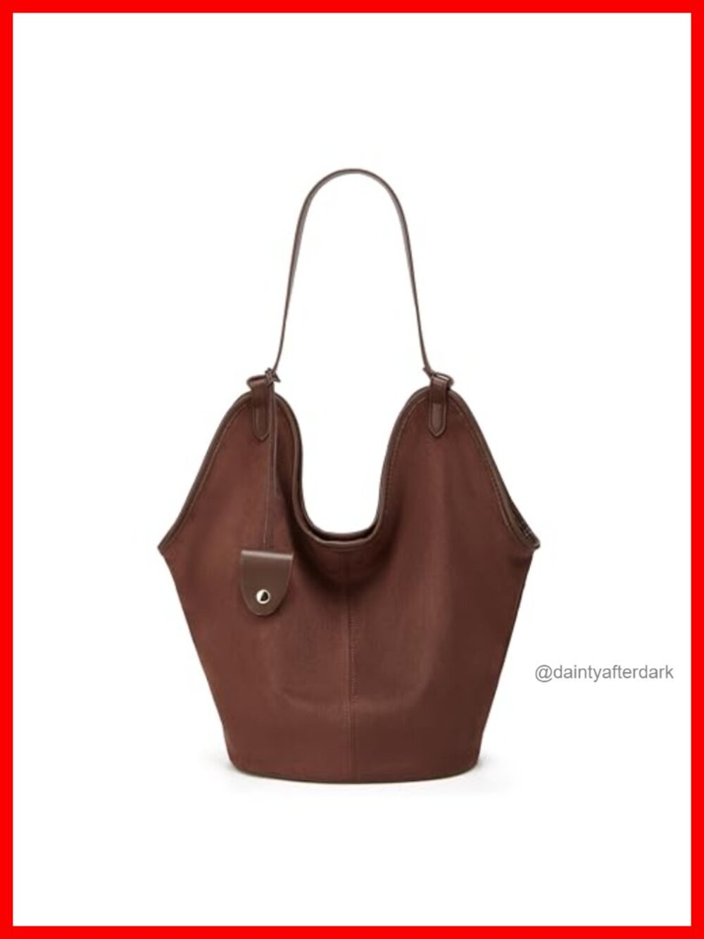 Faux Suede Hobo Tote Bag Large Capacity Shoulder Handbag Trendy Everyday Purse